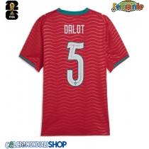 Maglie da calcio Portogallo Diogo Dalot #5 Prima Maglia Femminile Mondiali 2026  Manica Corta